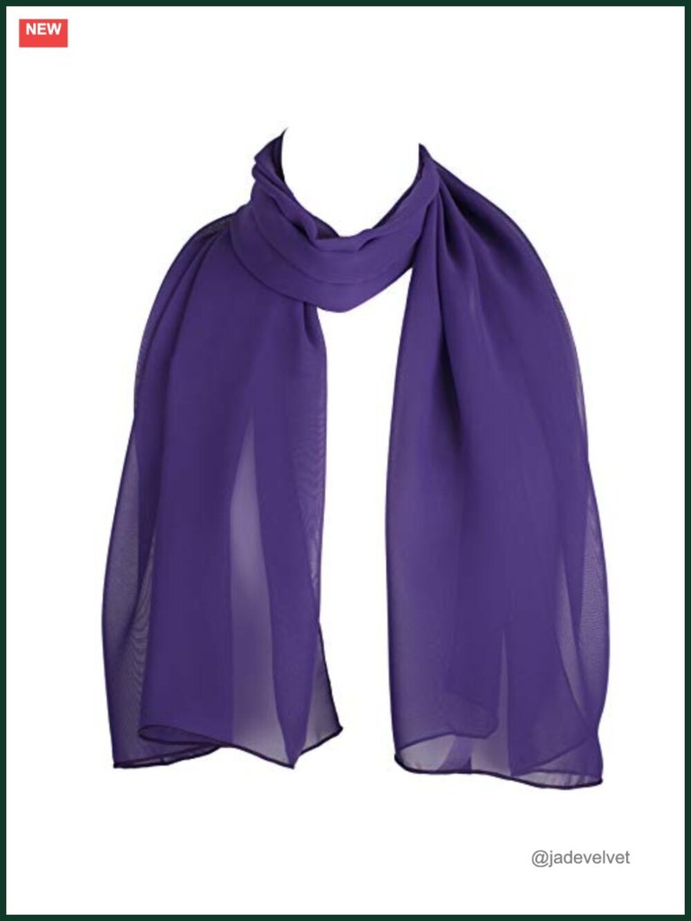 Chiffon Sheer Wrap Scarf for Women, Lightweight Fashion Scarf